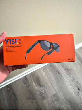 YISL MG100 Smart Audio Sunglasses in Orange NWT